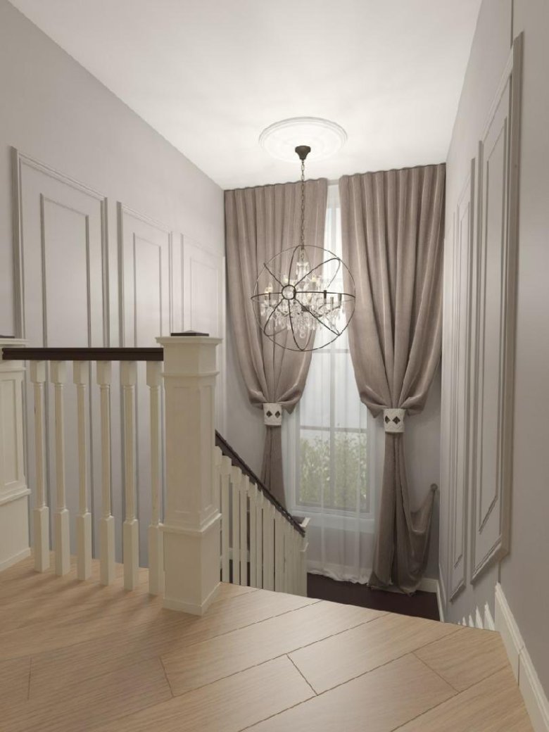 Шторы на лестничный пролет