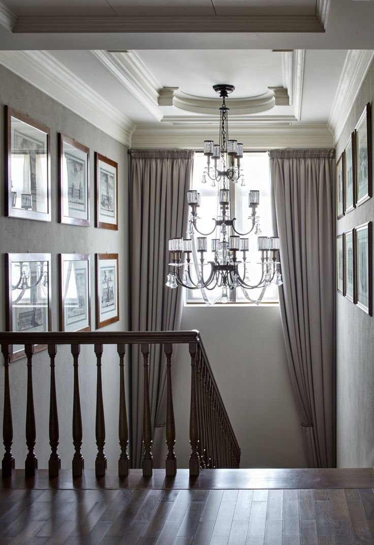 Занавески на лестничный пролет