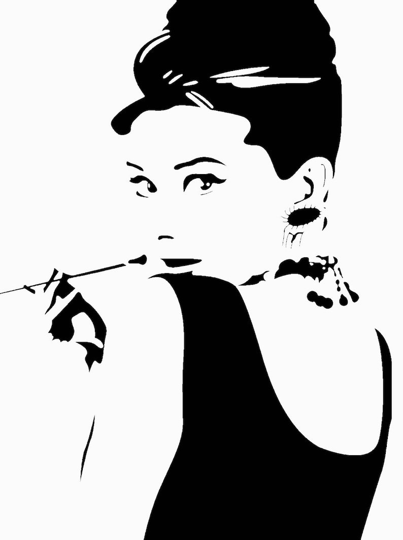 Одри Хепберн силуэт