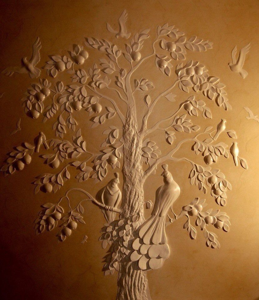 Барельеф дерево
