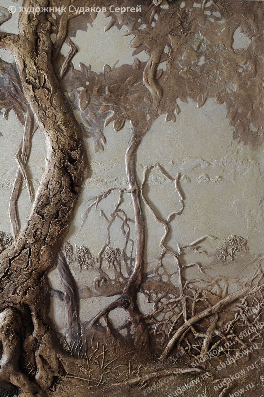 Барельеф дерево