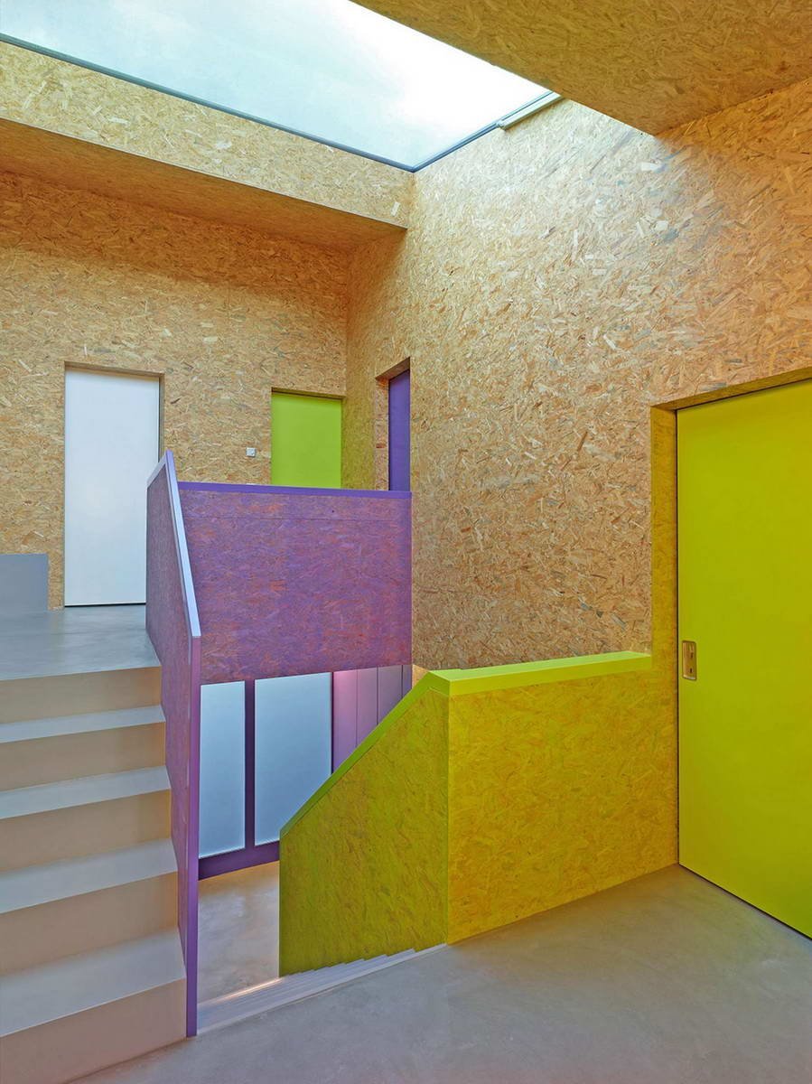 Крашенный ОСП В интерьере