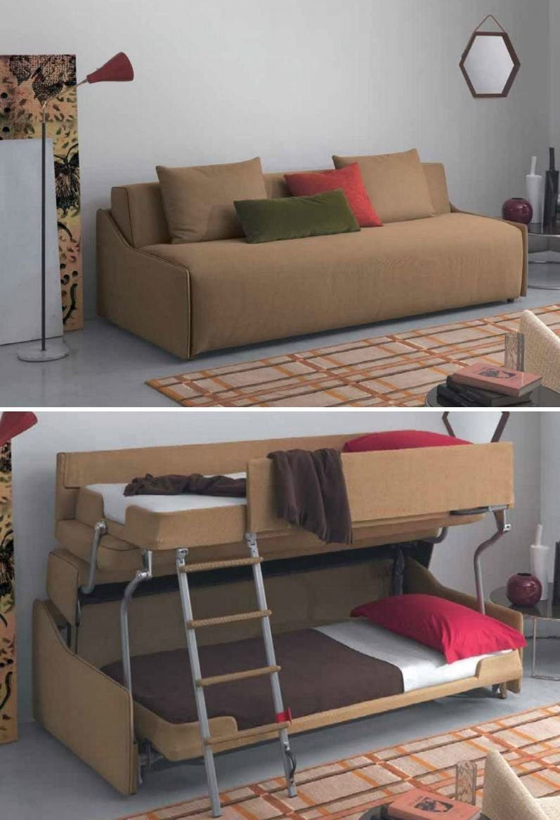 Двухъярусная кровать-диван трансформер рс618