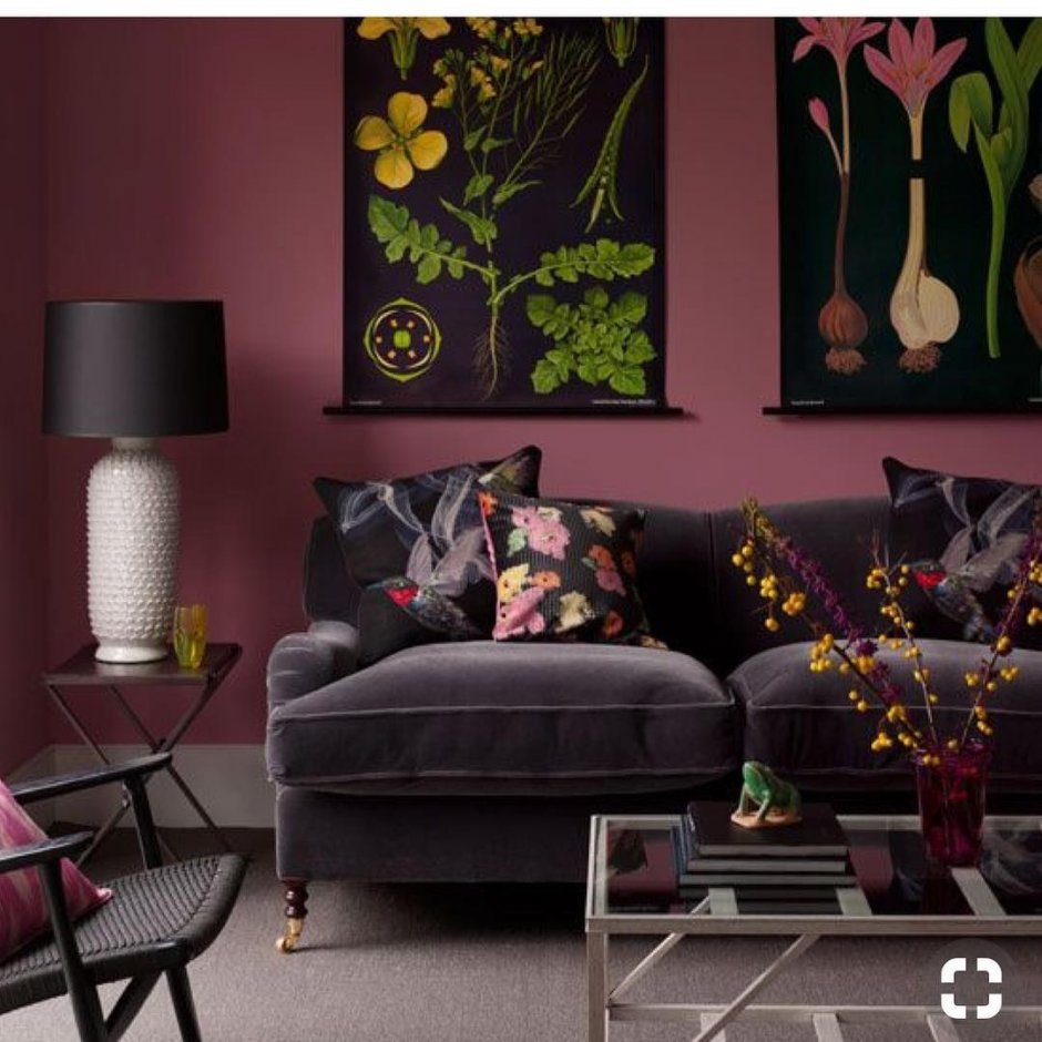 Контраст в интерьере с палитрой