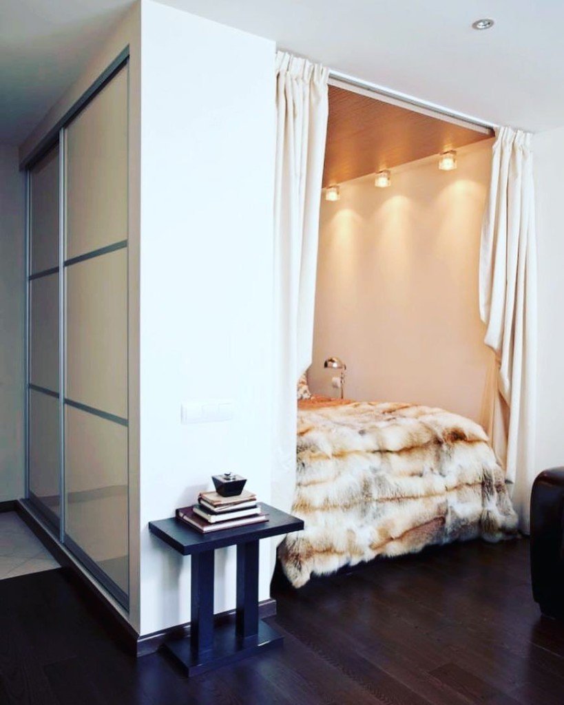 Зонирование пространства в однокомнатной квартире