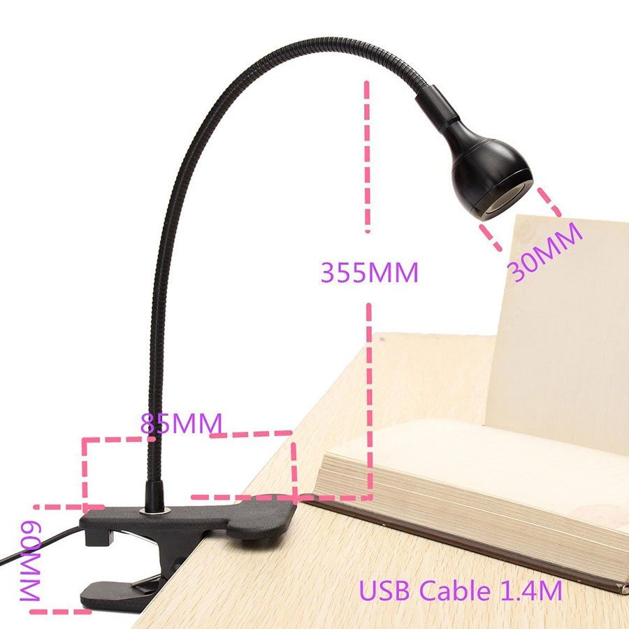 Led USB clip Desk Lamp