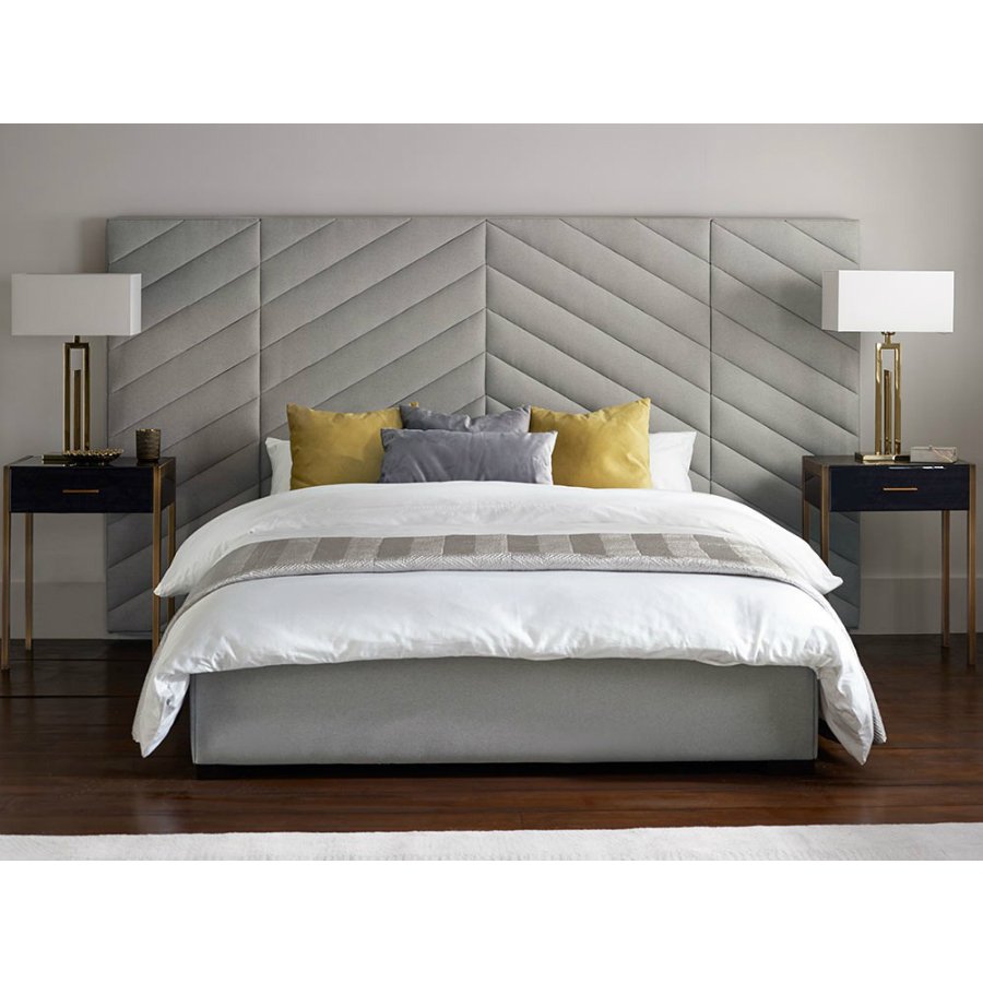 Кровать Trasimeno 160х200 серого цвета