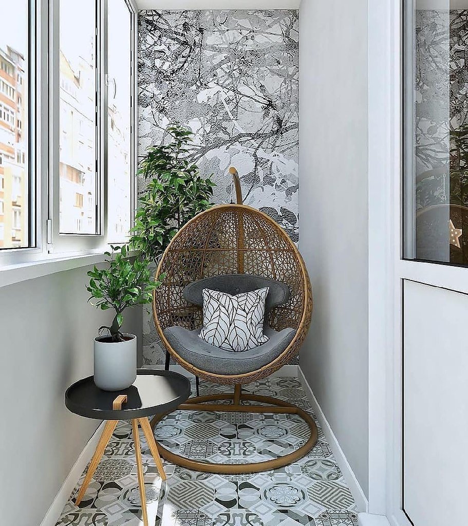 Качели на балкон подвесные