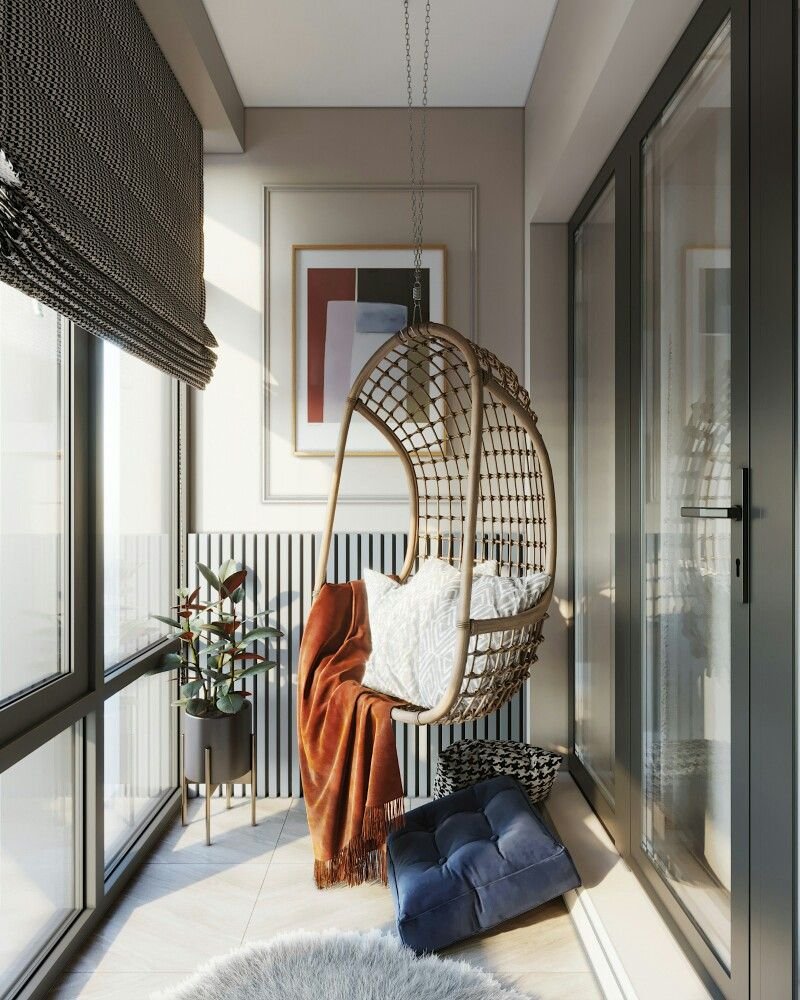 Интерьер балкона