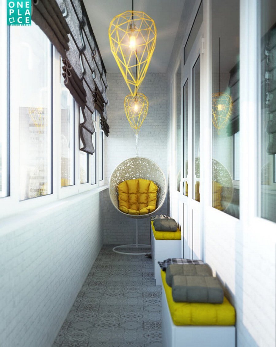 Комната для девушки с подвесным креслом