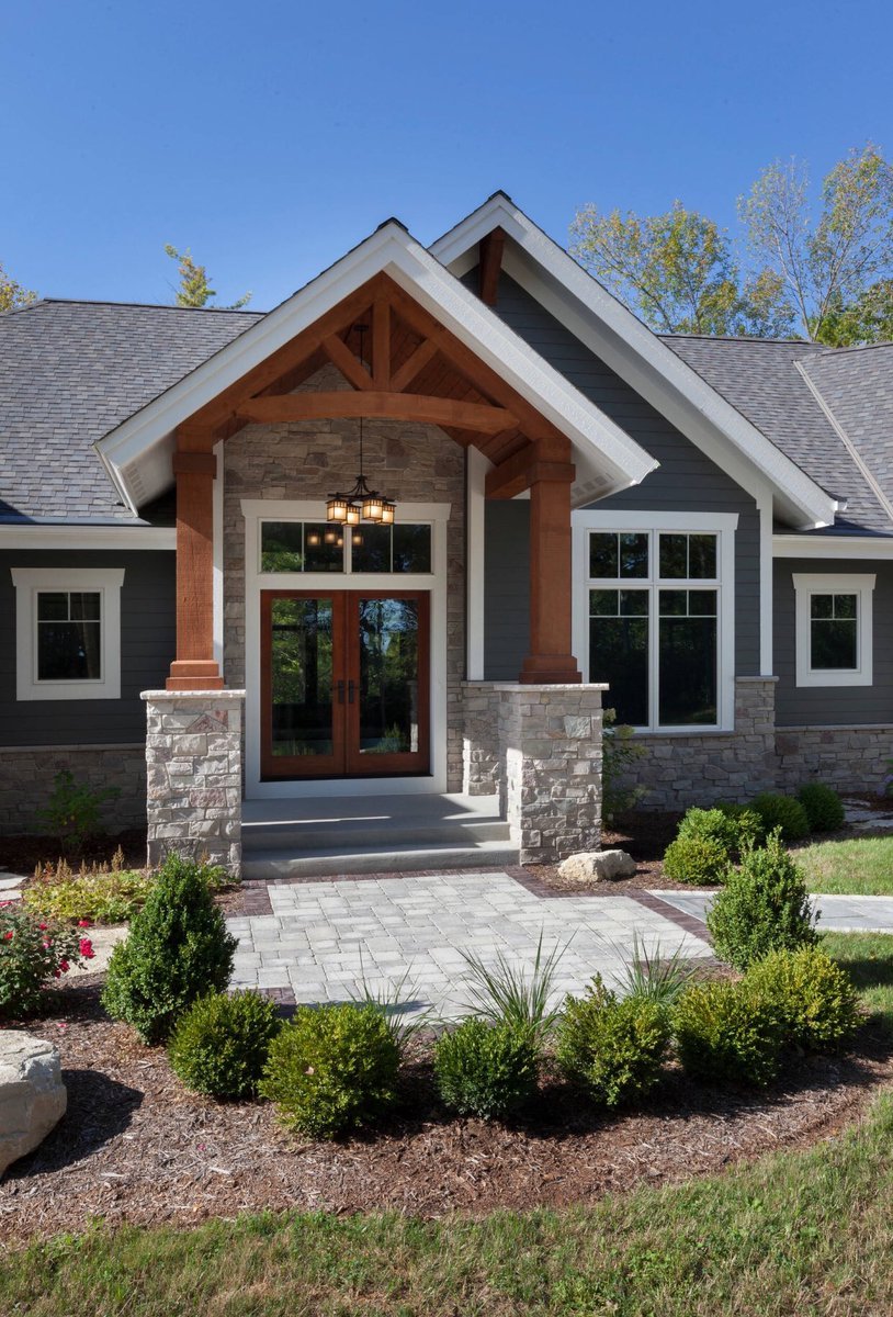 Стильный одноэтажный дом