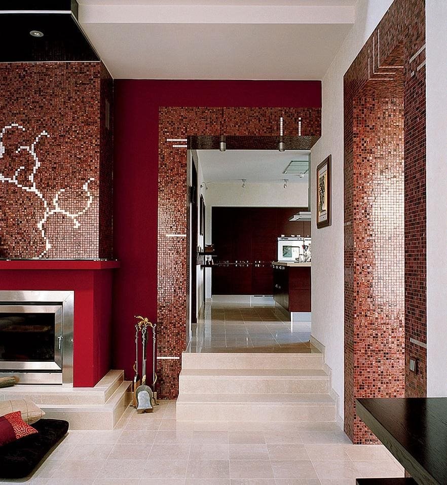 Мозаичная плитка в коридоре