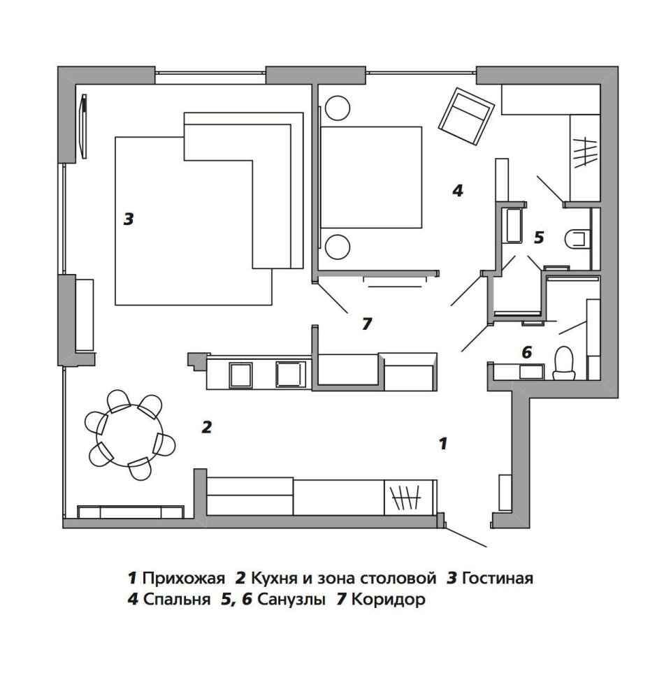 Круговая планировка квартиры