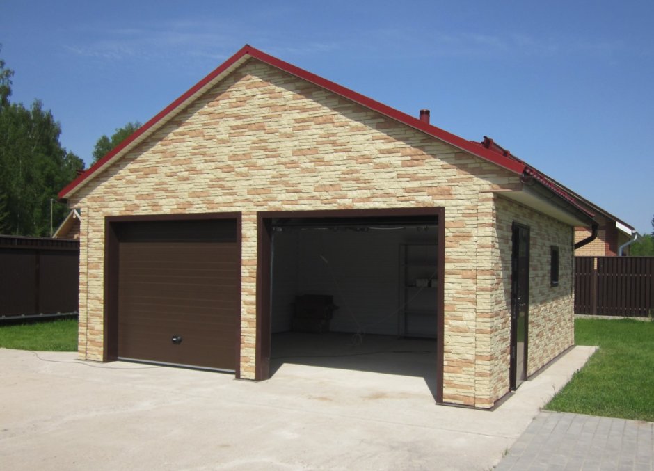 Гараж из кирпича