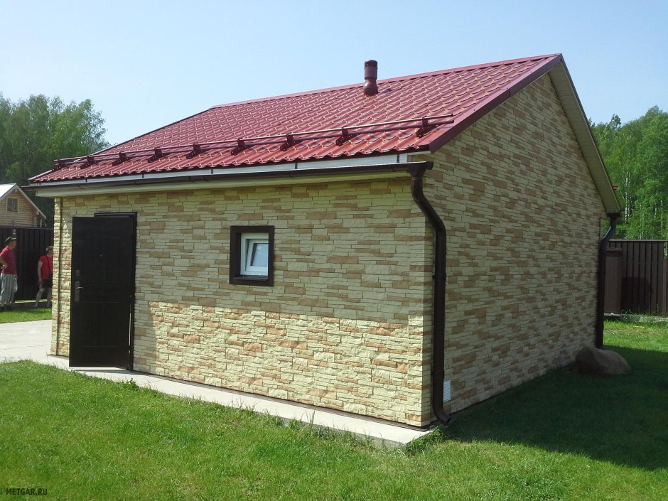 Хозблок из блоков