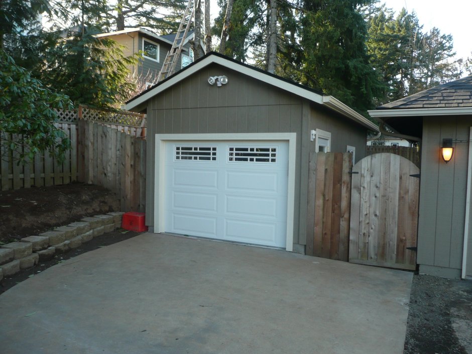 Гараж из шифера