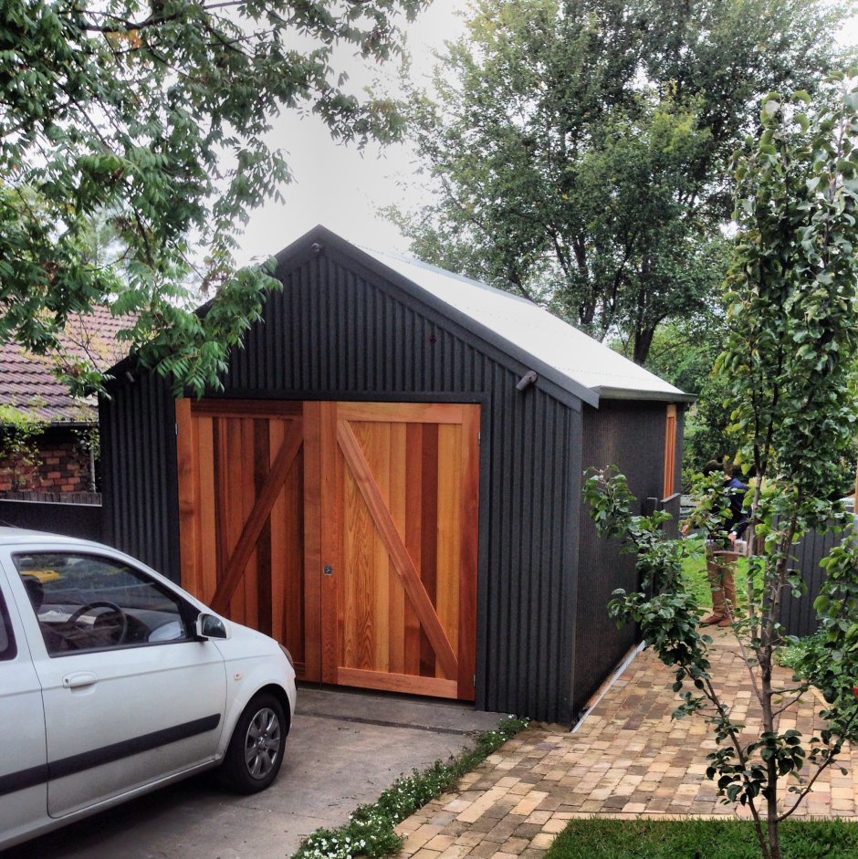 Гараж в стиле барнхаус