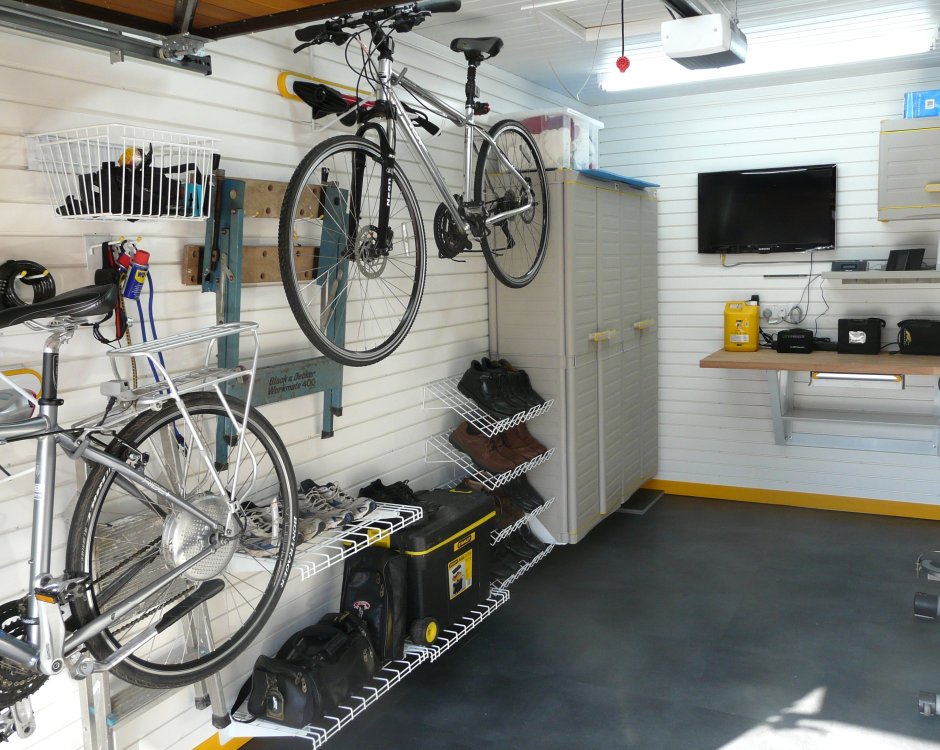 Внутреннее обустройство гаража