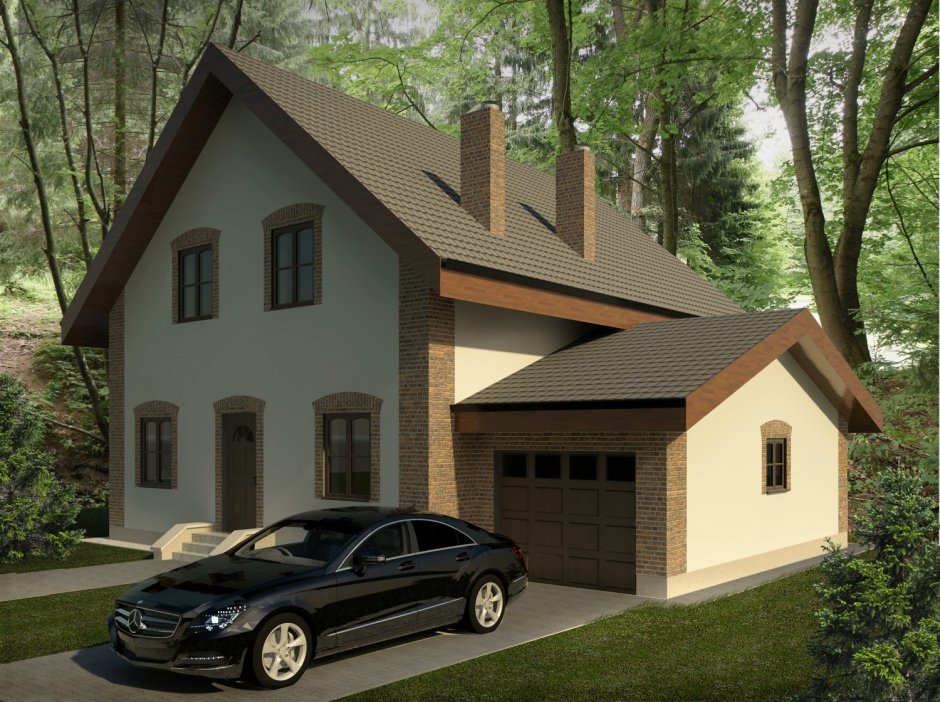 Проекты домов с гаражом