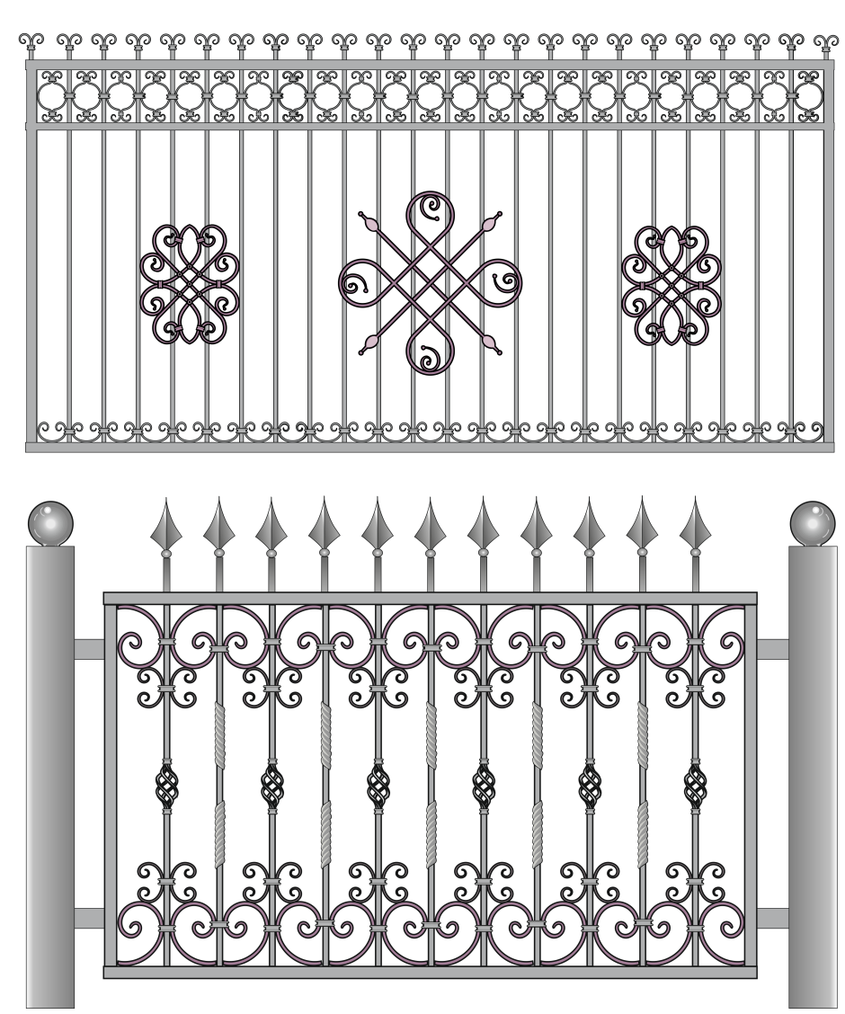 Кованые узоры для ворот