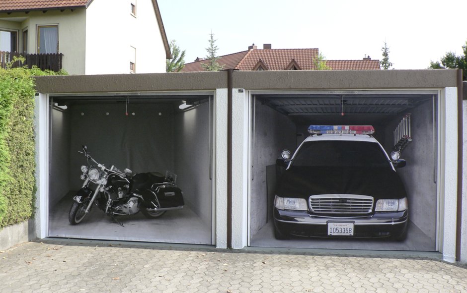 Автоматические гаражные ворота Алютех
