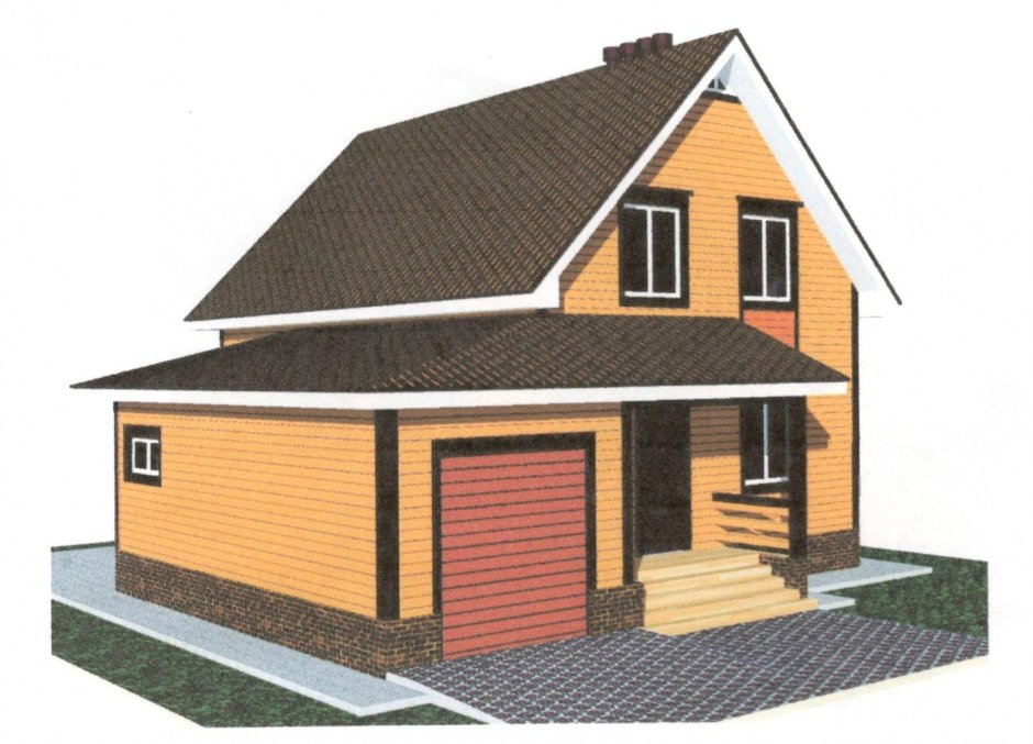 Стропильная система двускатной крыши гаража 6х6