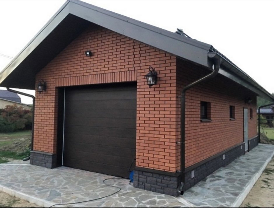 Двускатная крыша для гаража