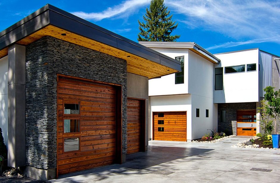 Дом с односкатной крышей в стиле лофт