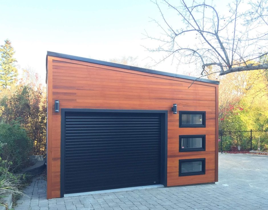 Красивый гараж снаружи