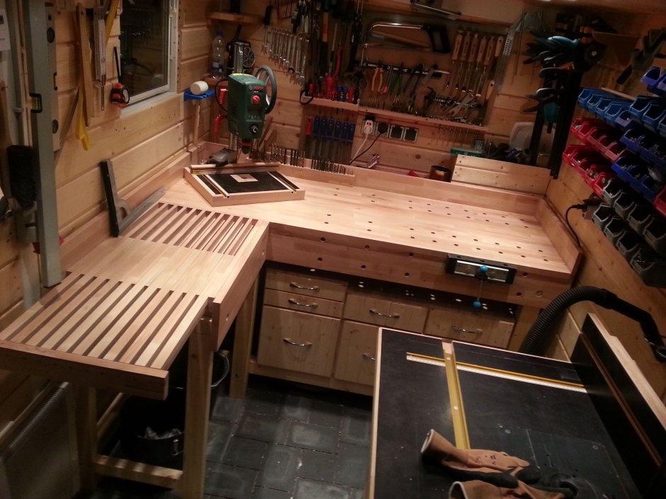 Блочный верстак woodworker