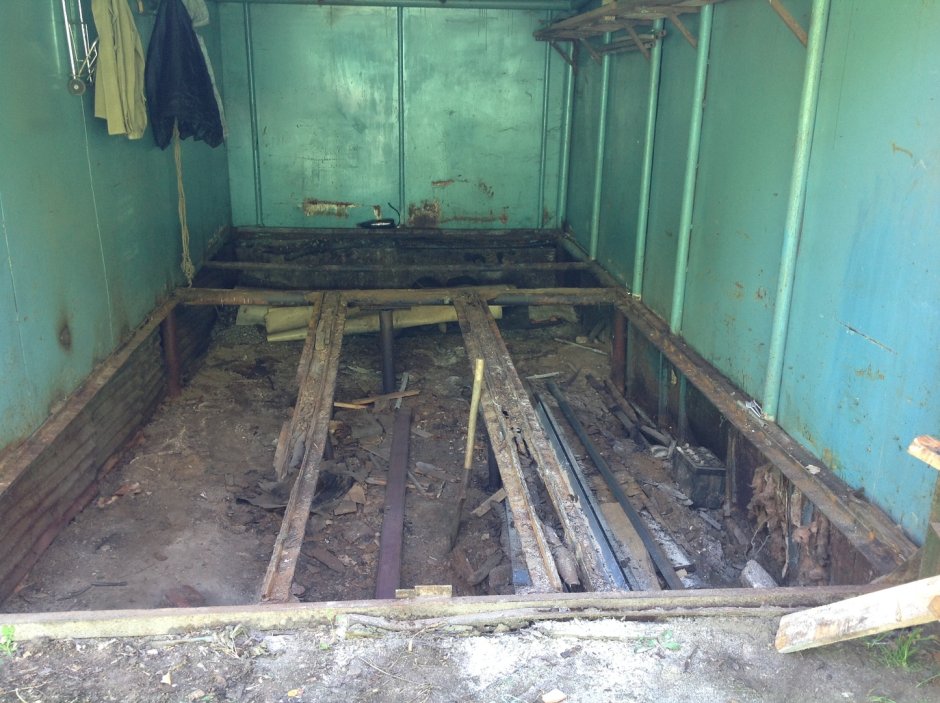 Пол под металлический гараж