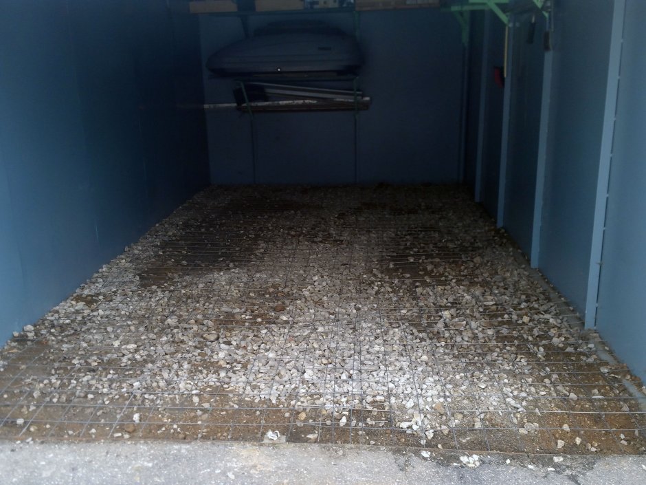 Засыпка пола в гараже