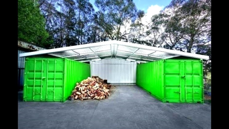 Сарай из контейнера