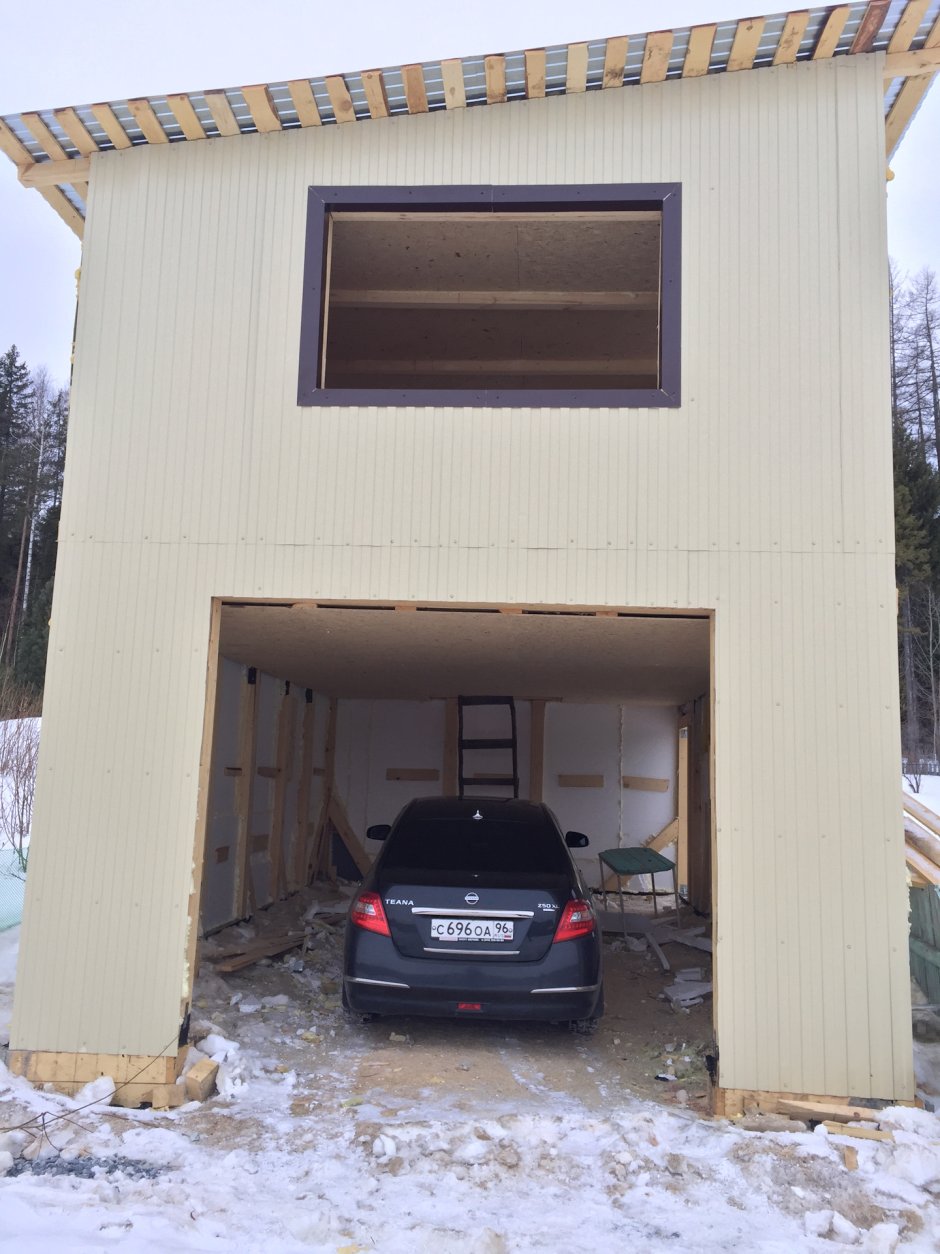 Проект двухэтажного гаража