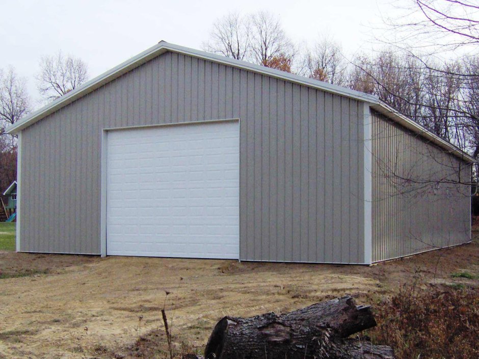 Гараж из металлопрофиля