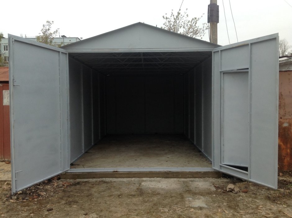 Металлический гараж 9 на 6