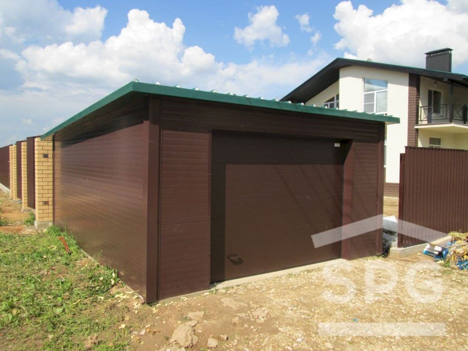 Проекты гаражей из сэндвич панелей 5х12м