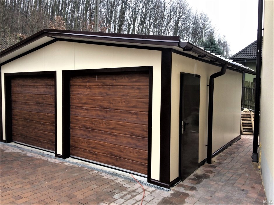 Гараж из сендвичных панелей