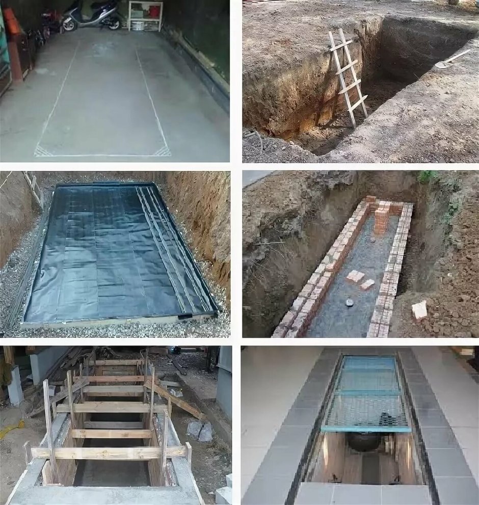 Смотровая яма в гараже 3х6