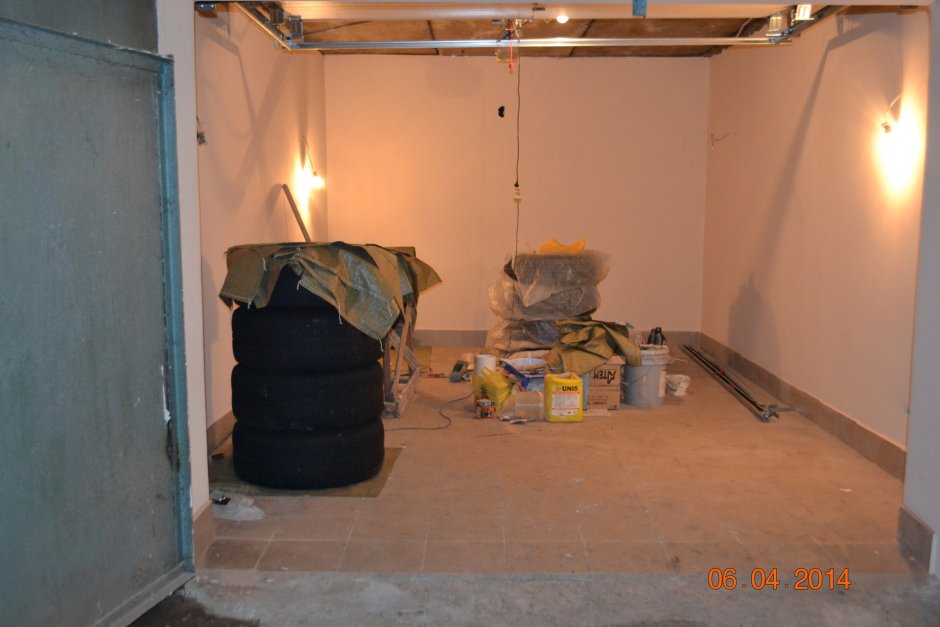 Штукатурка стен в гараже