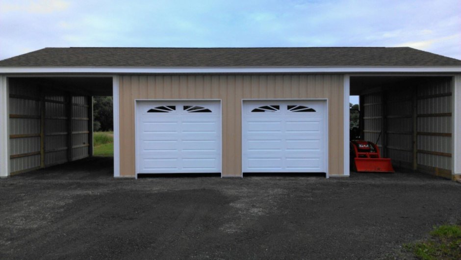 Двойной гараж для авто