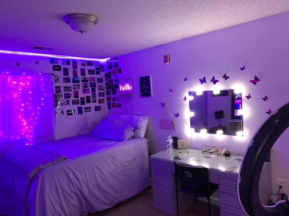 Комната с подсветкой для подростка