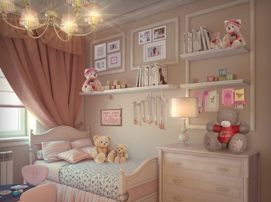 Уютная детская комната для девочки