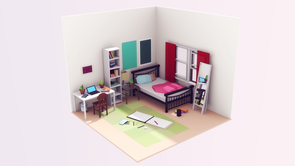 Трехмерная модель комнаты