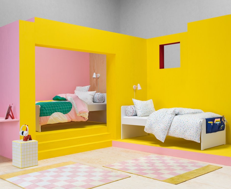 Идеальная комната желтая