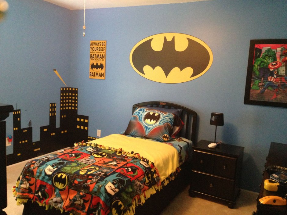 Комната в стиле Бэтмена