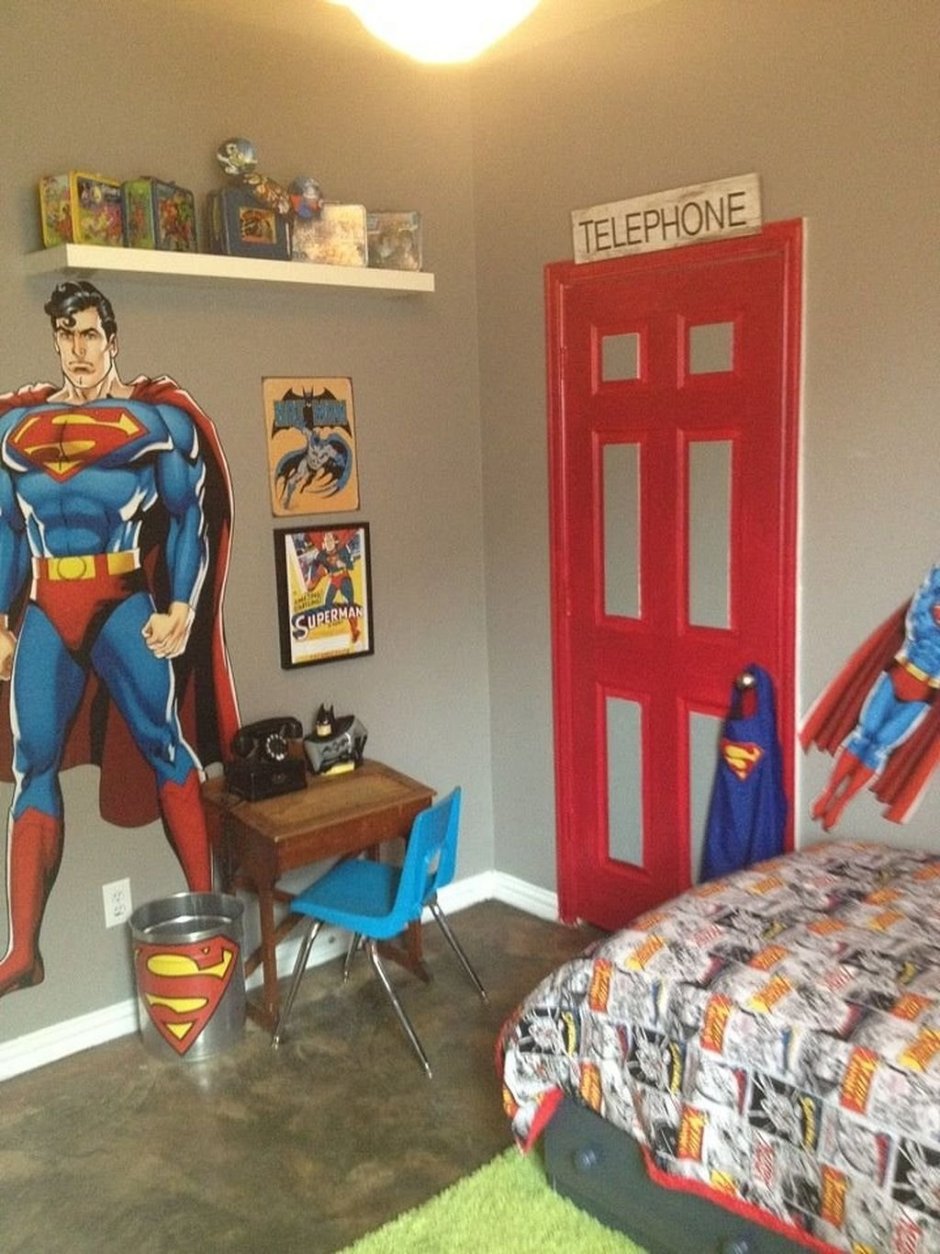 Детская комната в стиле супергероев