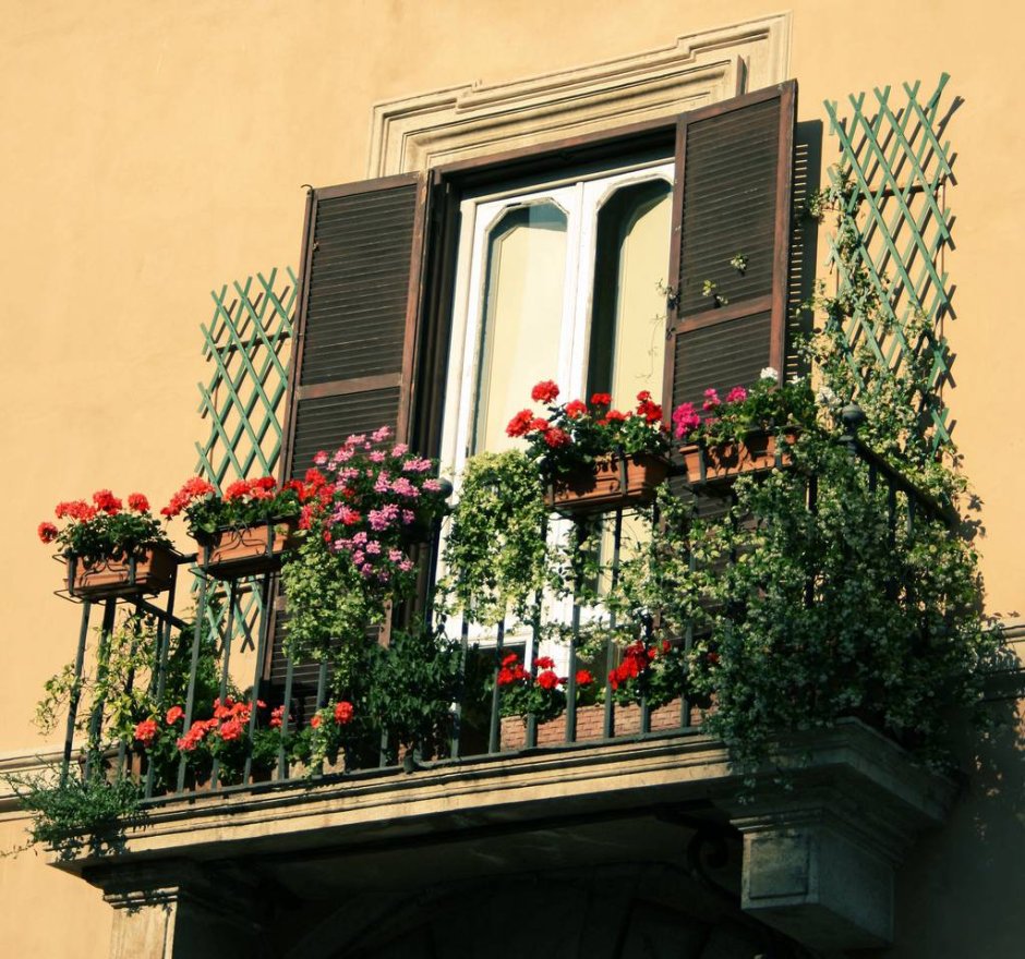 Цветочные Балкончики Италии