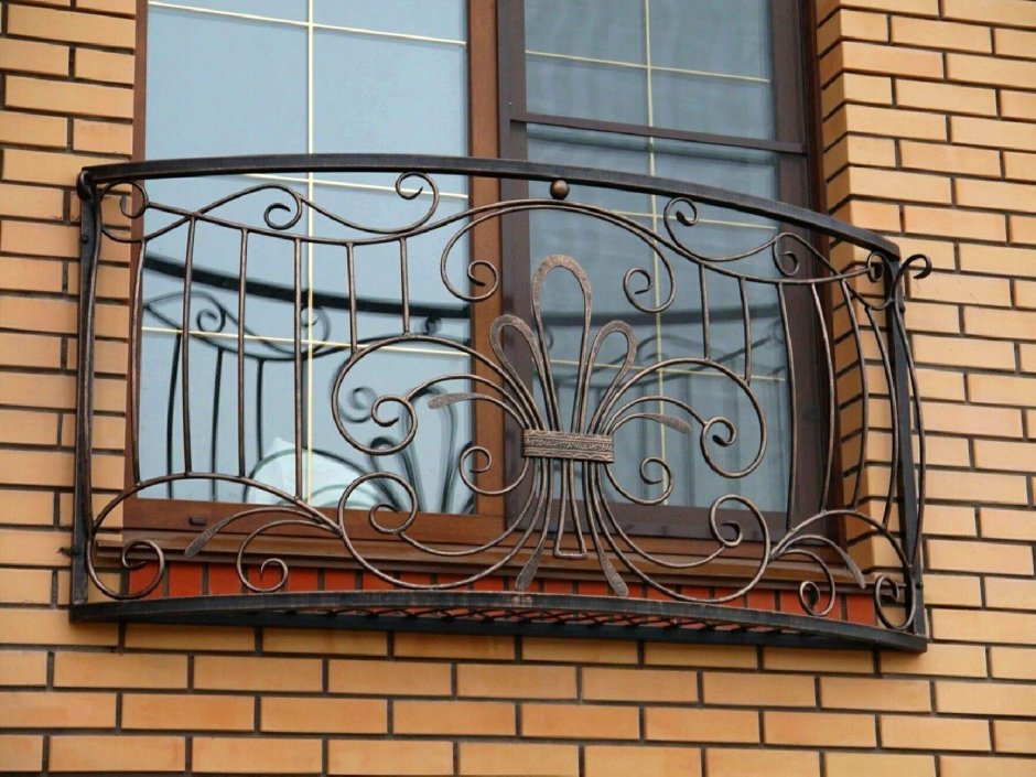 Французский балкон ковка