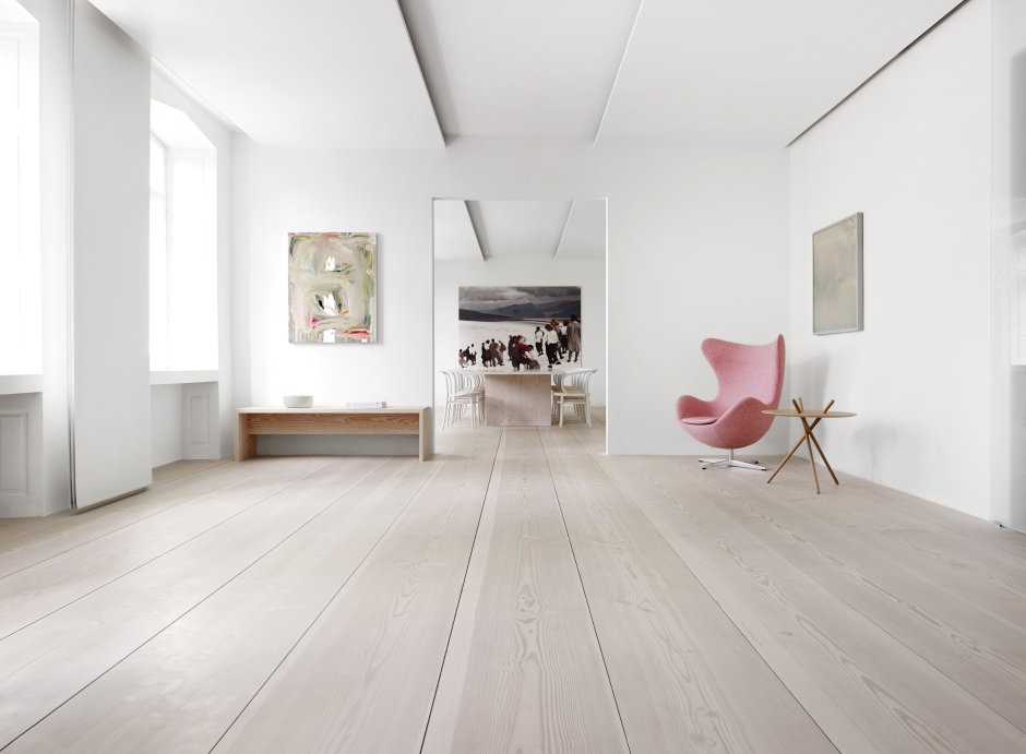 Белый ламинат